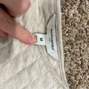 Banana Republic Off-White Quilted Top